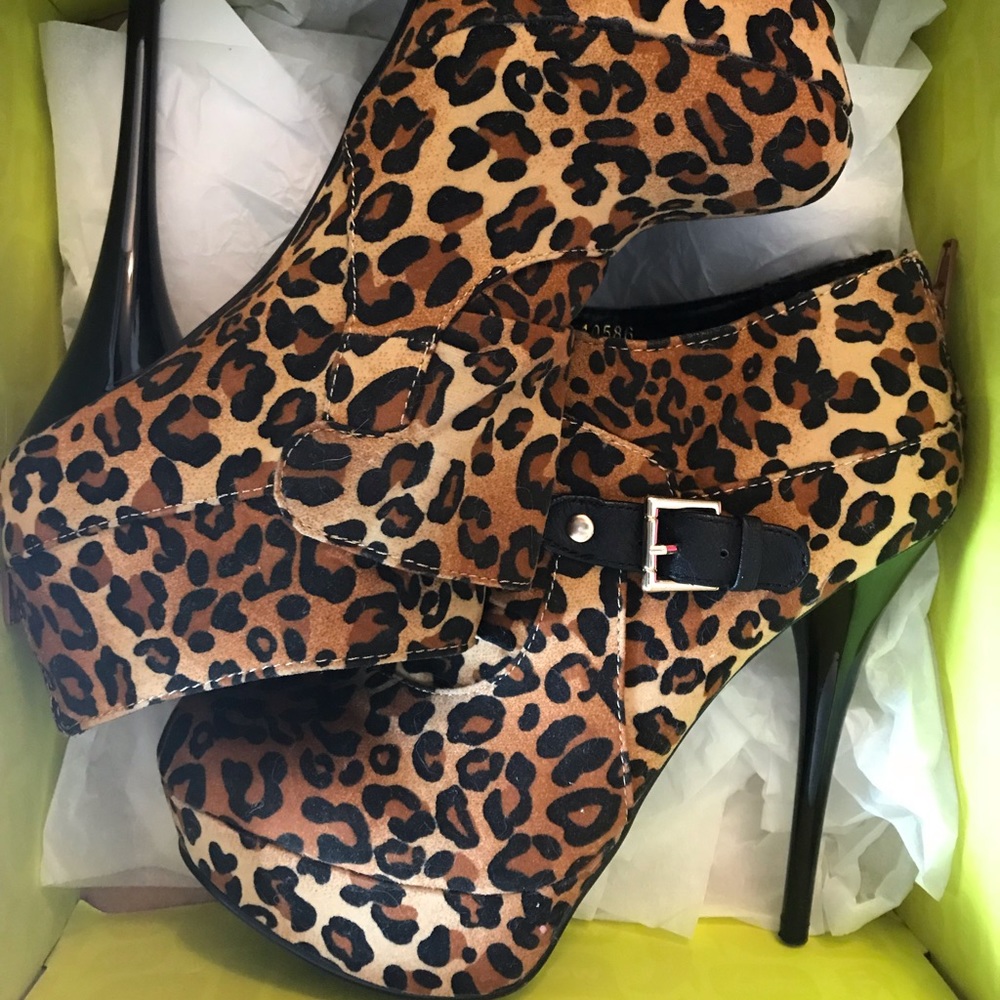 Cheetah print high heels